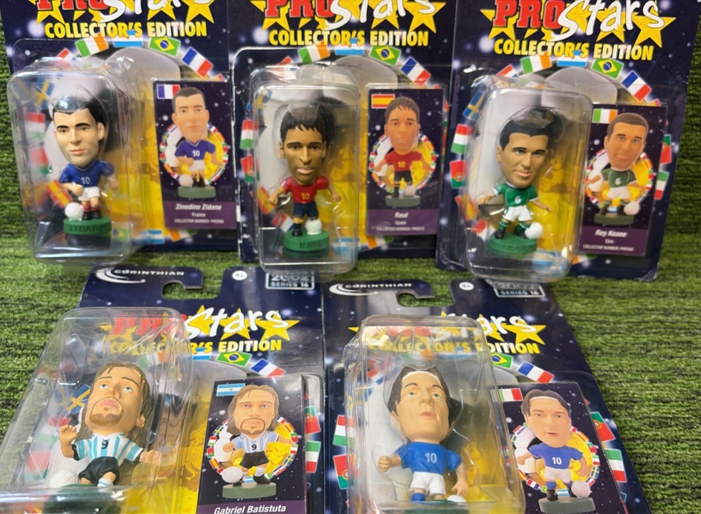 Various Corinthian Pro Stars Vintage Legends Football Soccer Figurine Blister LOT OF 5