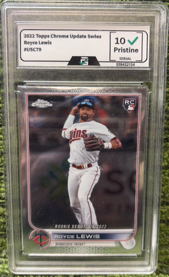 2022 Topps Chrome Update Series #USC79 Royce Lewis GRADED 10 GEM Mint Rookie RC