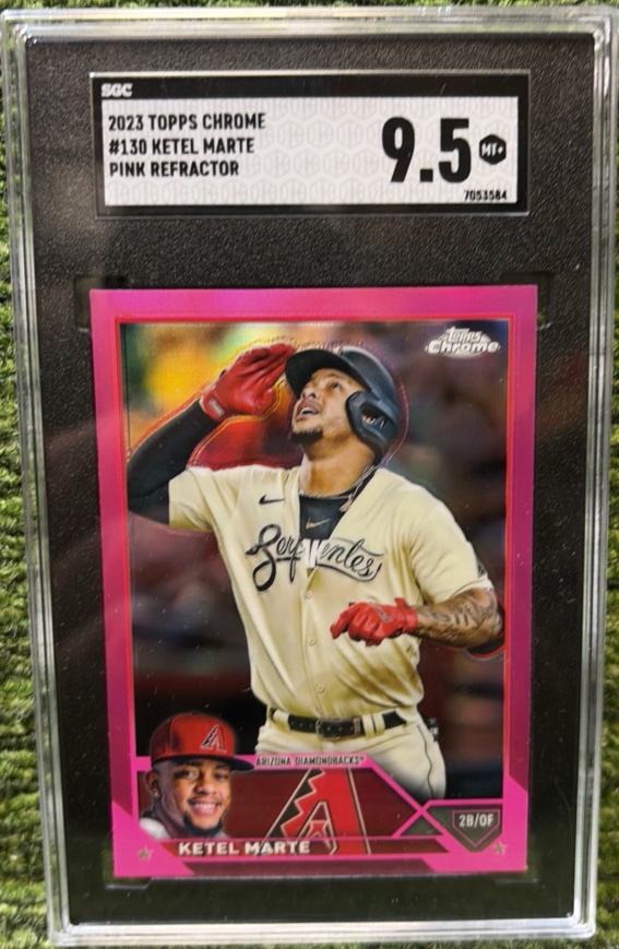 2023 Topps Chrome Refractor KETEL MARTE Magenta Refractor  SGC  DBacks