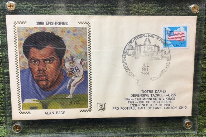 Alan Page 1988 Enshrinee July Defensive Tackle Notre Dame Pro Football Hall of Fame