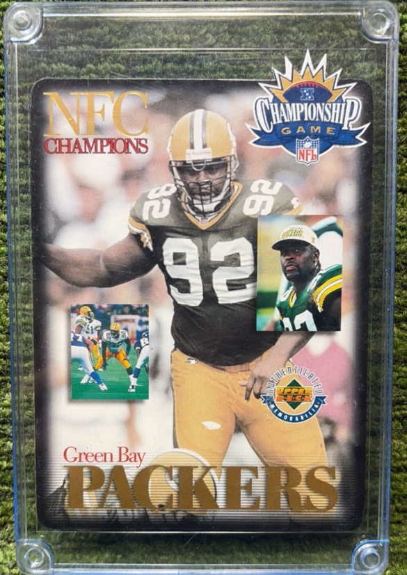 Reggie White Championship Game NFC Champions Packers Upper Deck Football Card #D 5000