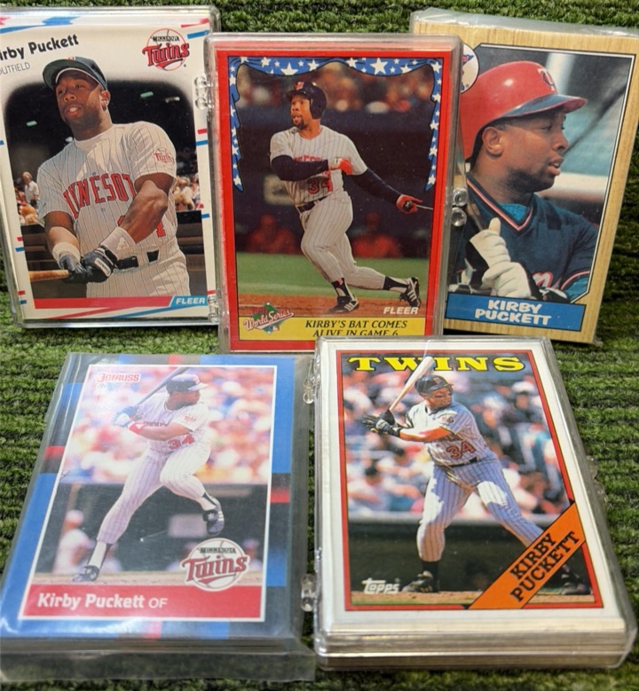 Minnesota Twins Lot of 5 Sets in Total w Kirby Puckett on all Sets 