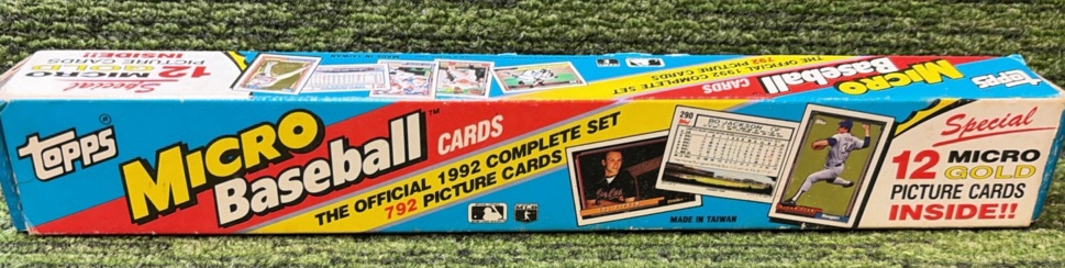 1992 Topps Micro Baseball Card Complete Set 792 cards  12 Micro Gold