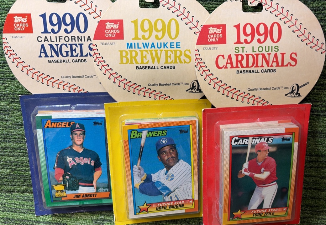 1990 Topps Baseball Rookies Set Hanger Packs Factory Sealed Lot of 3