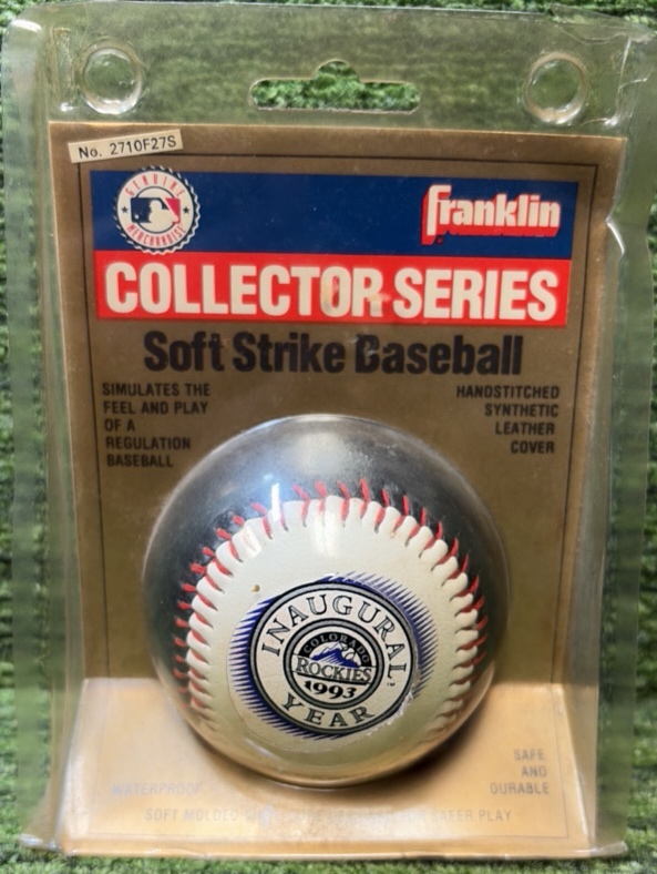 1993 Franklin Collector Series Soft Strike Baseball Colorado Rockies