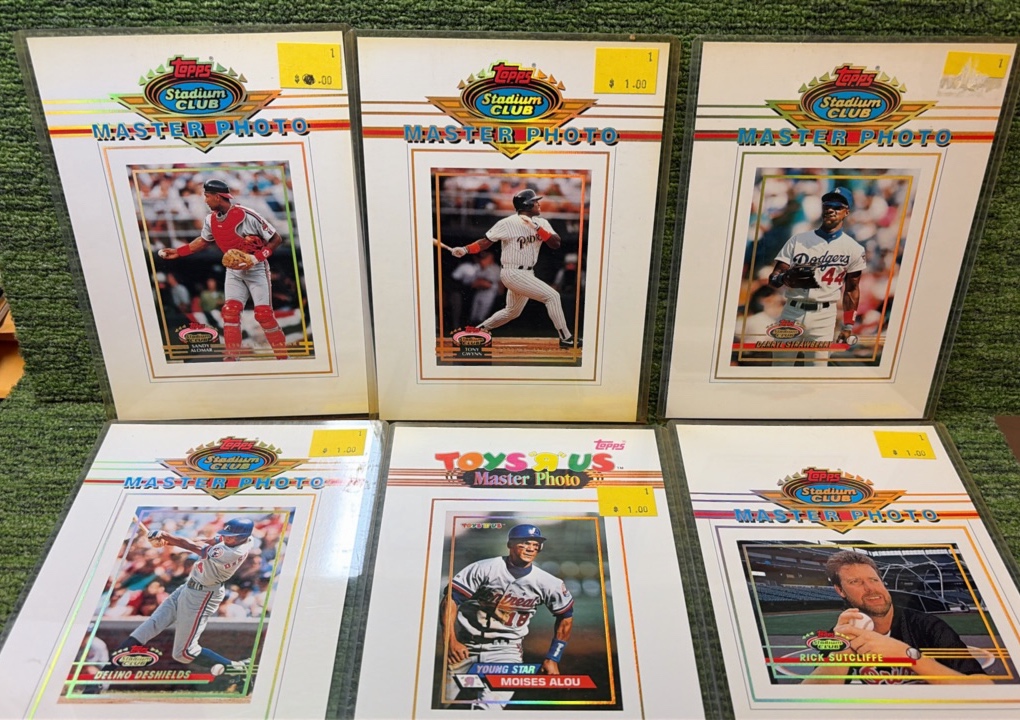 1993 Topps Stadium Club Toys R Us Box Set Master Photos Lot of 6