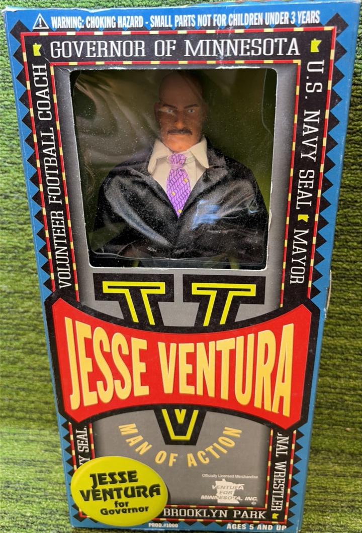 Jesse Ventura Man Of Action For Governor Of Minnesota 12 Action Figure 1999NEW