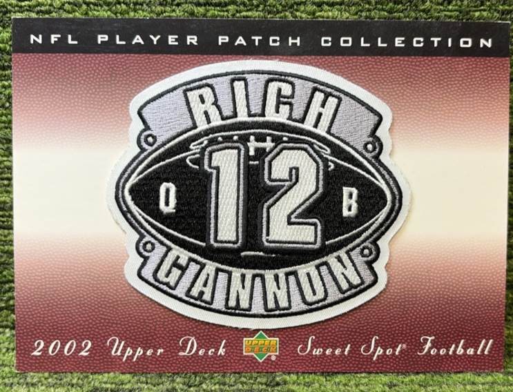 Rich Gannon 2002 Upper Deck Player Patch Collection 5x7