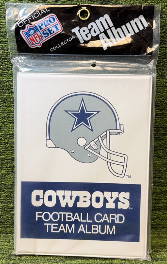 Vintage 1992 Pro Set Football Super Bowl Dallas Cowboy Binder