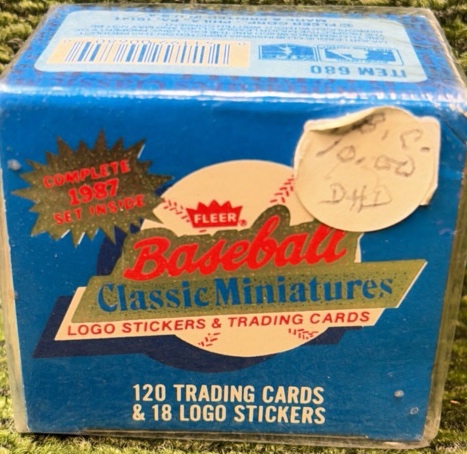Vintage NOS 1987 Fleer Baseball Classic Miniatures 120 Trading Cards Sealed Box