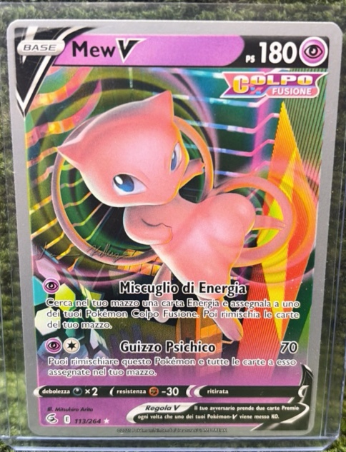Mew V Rare Full Art Fusion Strike #113264 Pokemon Card