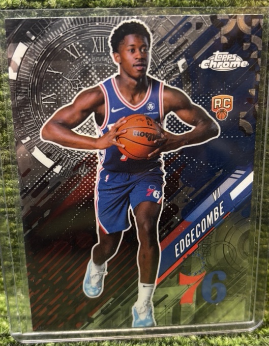 2025-26 Topps Chrome #GT-18 VJ Edgecombe RC Insert 76ers GO TIME
