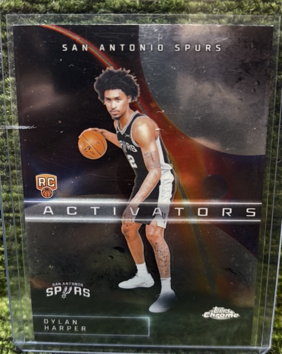 Topps 2025-26 Chrome Activators Dylan Harper Rookie Insert AC-12 Spurs NBA