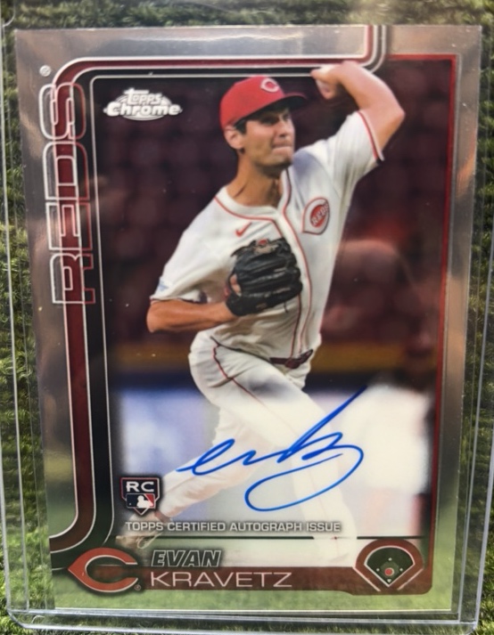 2025 Topps Chrome Evan Kravetz Reds #RA-EK RC Auto