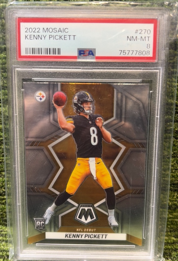 2022 Panini Mosaic - Rookies Kenny Pickett #301 (RC) PSA 8