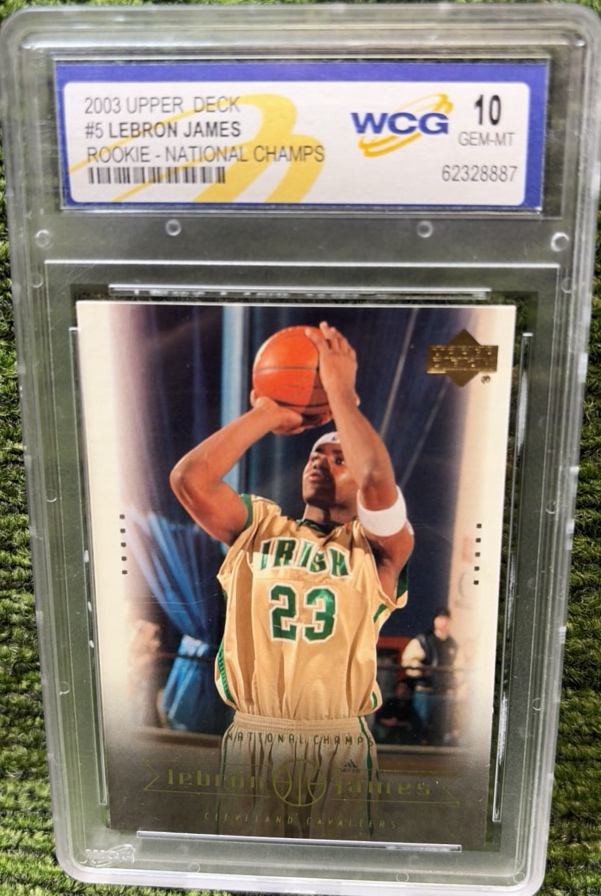 2003-04 Upper Deck - Box Set Lebron James #5 LeBron James (RC) WGC Graded 10