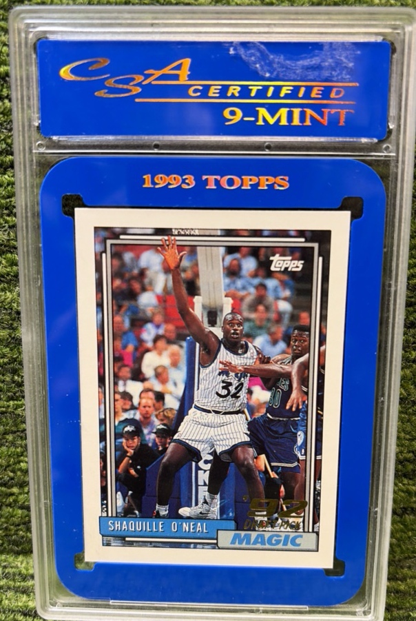 1992-93 Topps #362 Shaquille ONeal RC Rookie Card - Graded CSA 9 NBA Basketball