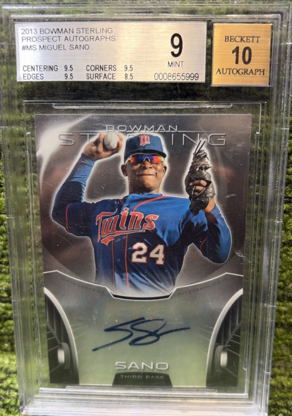 2013 Bowman Sterling BGS 910 Mint BSAPMS Miguel Sano Minnesota Twins