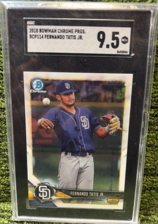 2018 BOWMAN CHROME Prospect FERNANDO TATIS JR. #BCP114 SGC 9.5