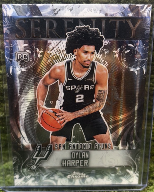 2025-26 Topps Chrome Dylan Harper Rookie Serenity Insert #SY-12 Spurs