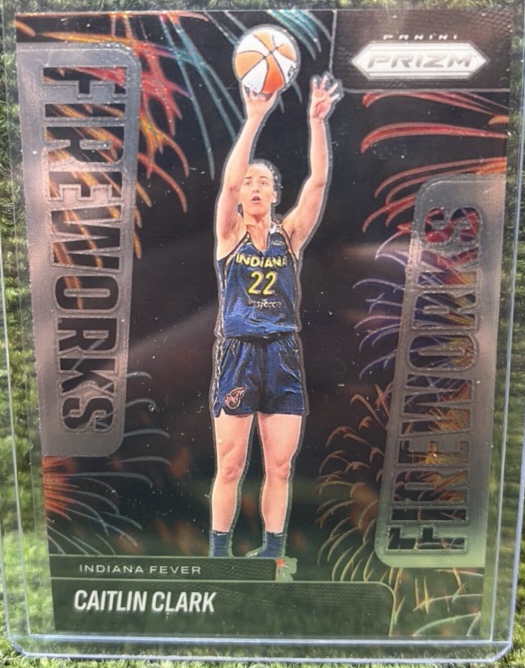 2025 Panini Prizm WNBA Caitlin Clark #9 Fireworks Insert Indiana Fever