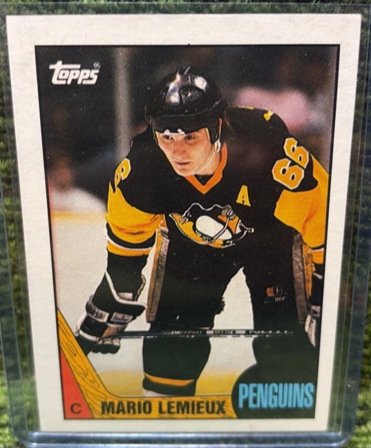 1987-88 Topps Mario Lemieux Card # 15  Penguins Hockey Pittsburgh