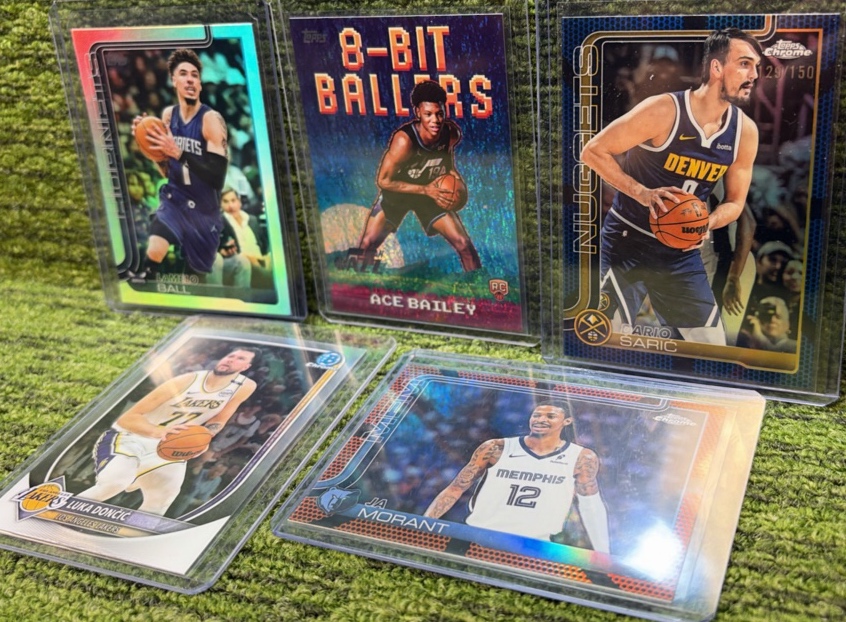 NBA Mixed Lot of 5 Cards in Total- STARS, INSERTS, & NUMBERED 