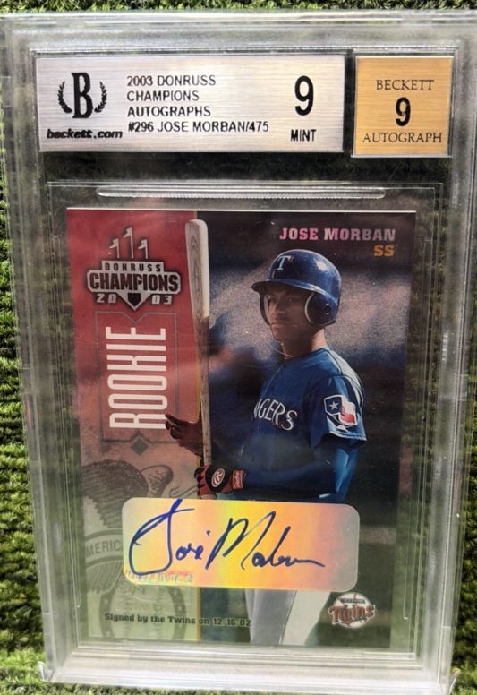 2003 Donruss Champions JOSE MORBAN Rookie Autograph 475  Auto RC
