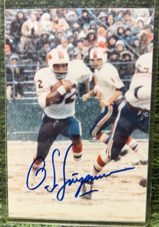 OJ Simpson Signed Autographed 3.5x5 Photo Buffalo Bills Football