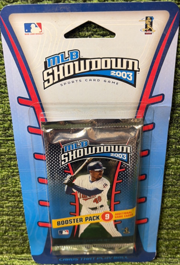 2003 MLB Showdown Sealed Booster Pack (9 Cards in total) Unopened wTori Hunter on Pack