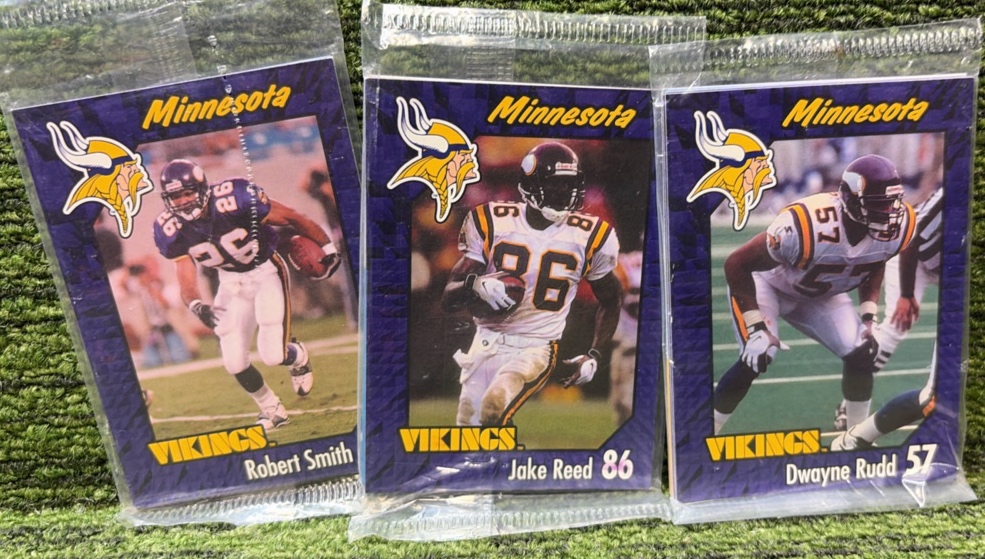 1999 Burger King Minnesota Vikings Football Cards Pack Unopened Sets