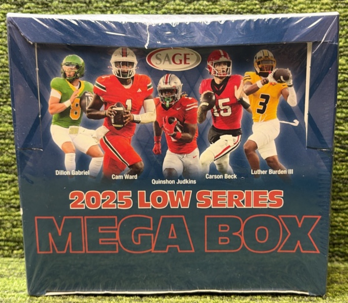 2025 Sage Low Series Football Mega Box- 5 Autographs New Sealed Box