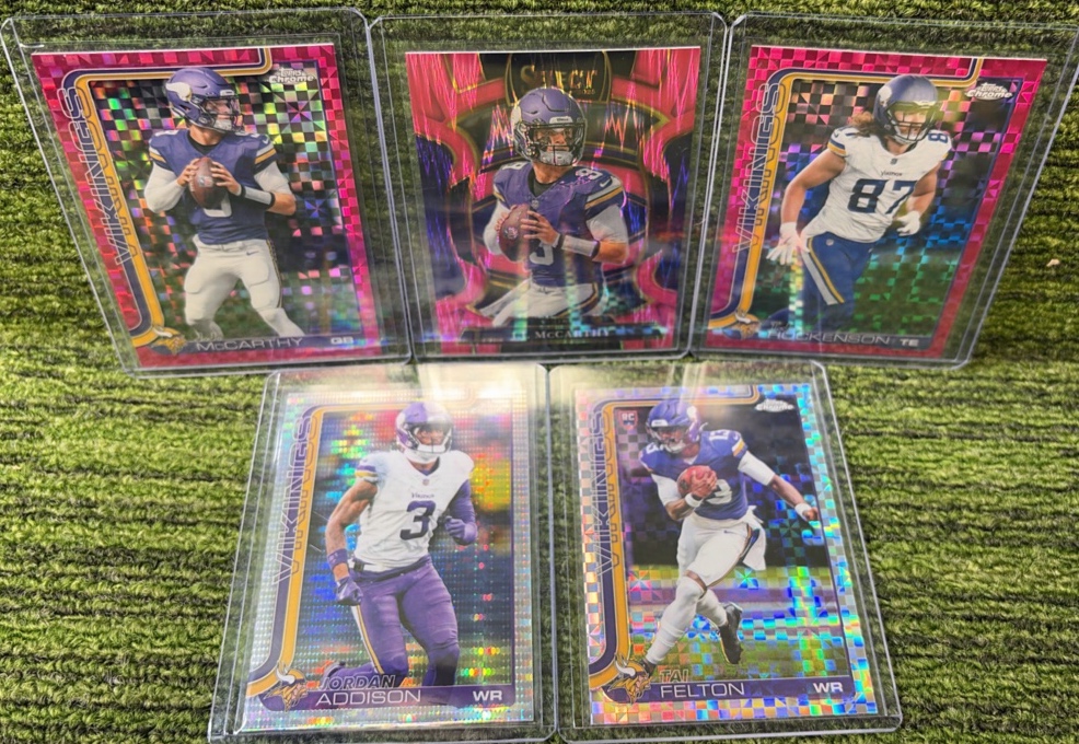 MIXED Minnesota Vikings Modern INSERTS Lot- w J.J. McCarthy, Addison, & More