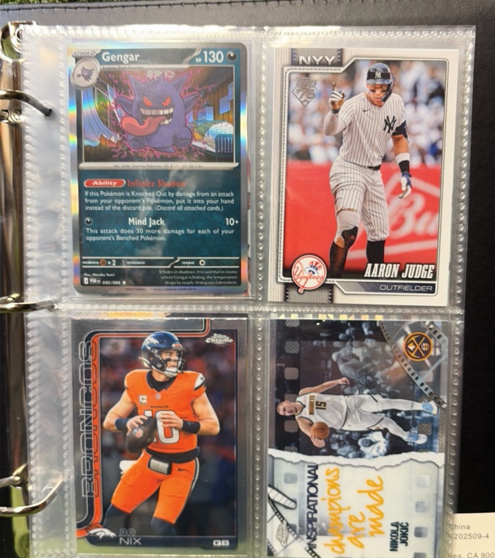 Mixed Sport & TCG Album - 10 Pages Total, Stars Inserts & More 40 Cards in Total