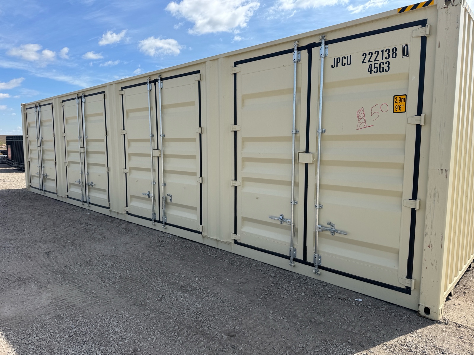 40ft side open four-door shipping container ABOSS 2025 brand new 40ft JPCU2221380