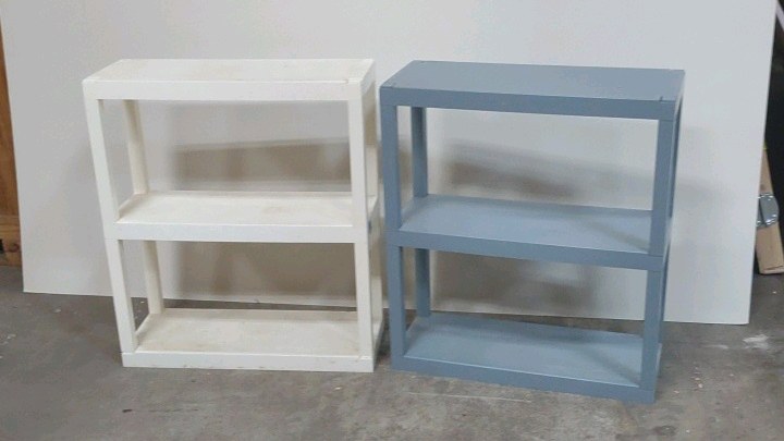 plastic shelves