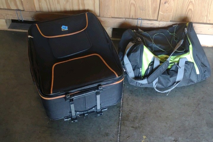 suitcase and bag