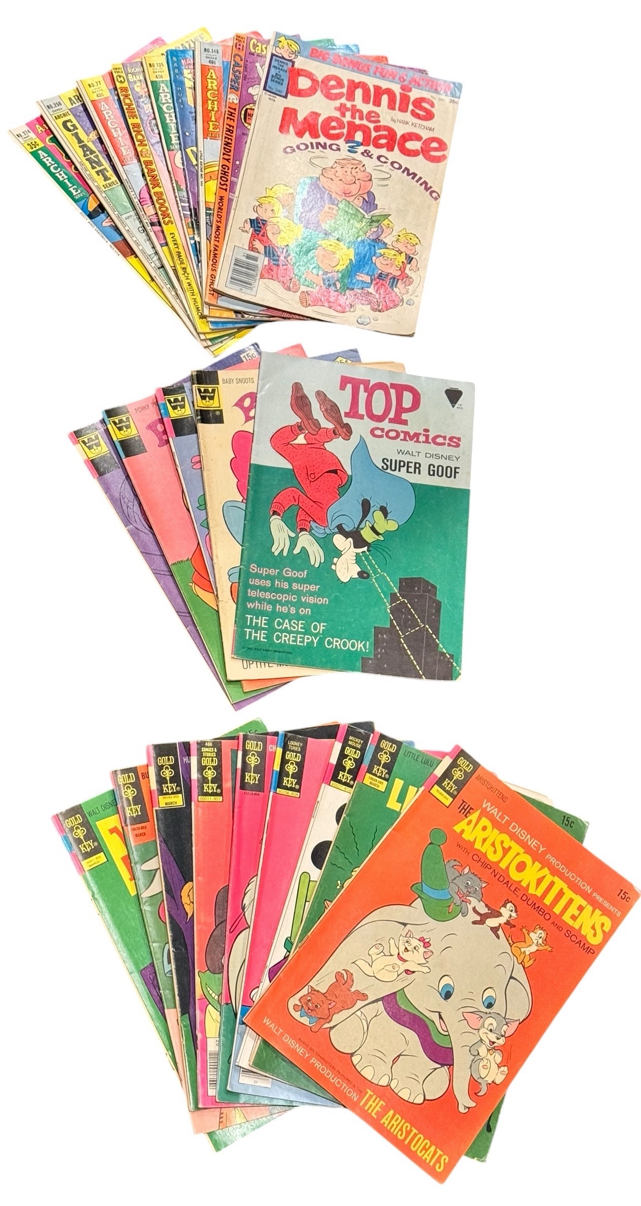 23 Vintage Comic Books - Archie, Gold Key, Etc.