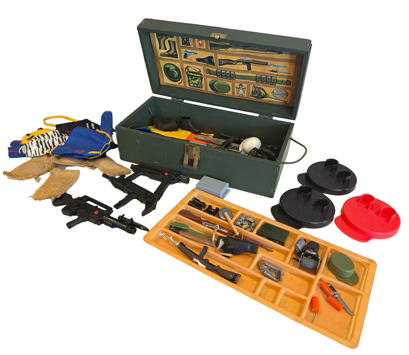 G.I. Joe Foot Locker w Original Accessories & More