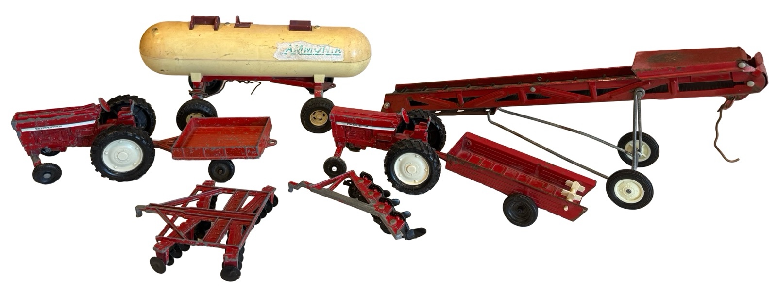 Vintage Red Ertl International Co. Tractors & Attachments