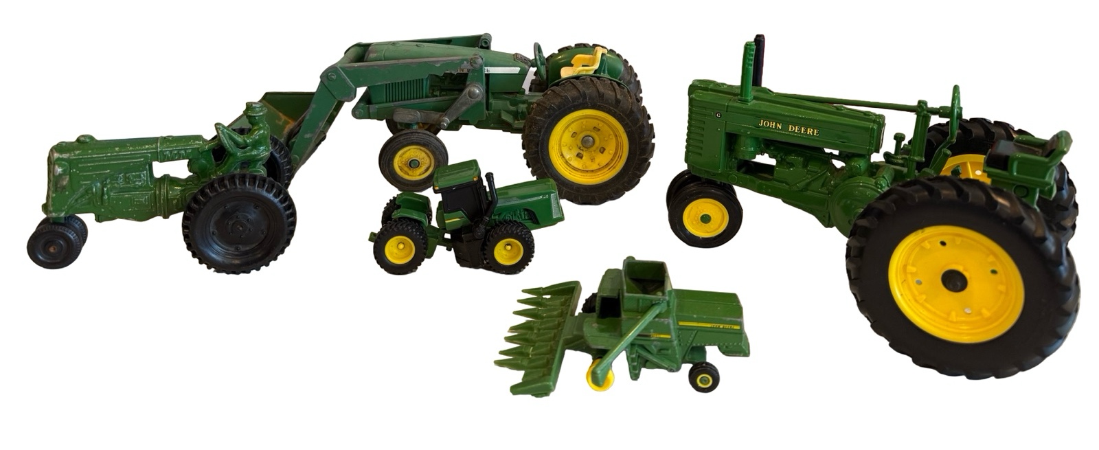 Vintage John Deere & Green Toy Tractors