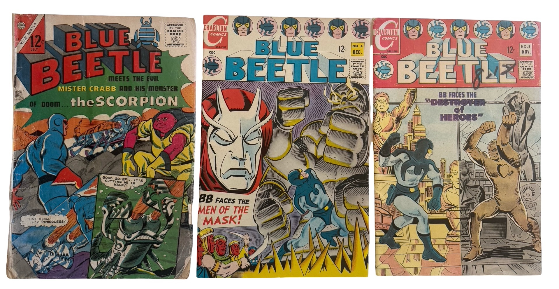 Blue Beetle #4, #5, #50 - Charlton Comics