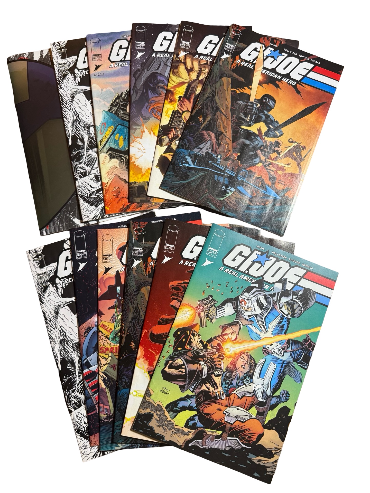 GI JOE #1 ,#301, #307, #307, #308, #308, #309, #309, #309, #309, #309, #310