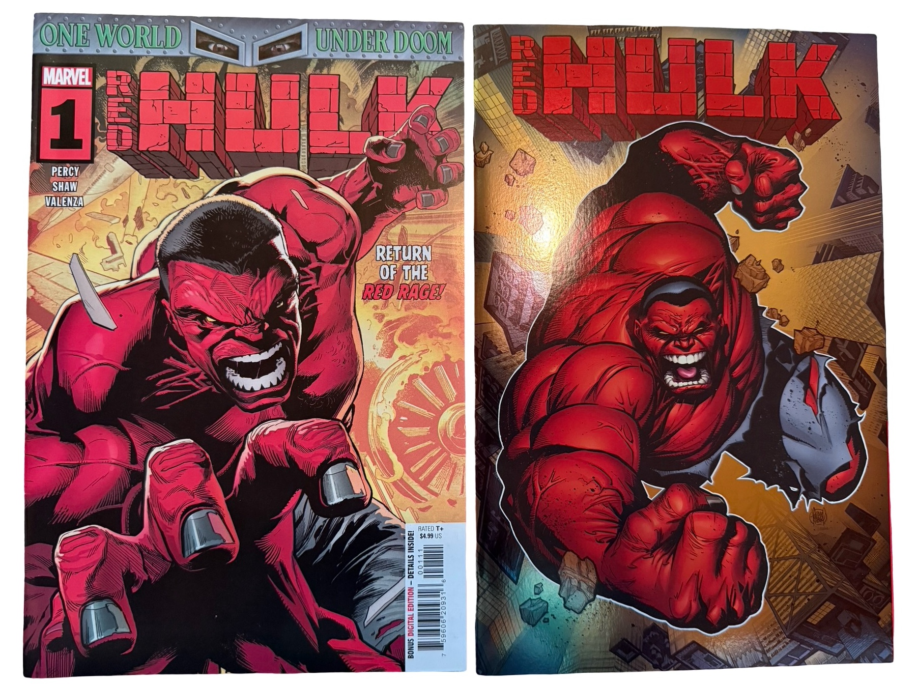 Red Hulk #1 and Red Hulk #1 Foil Variant