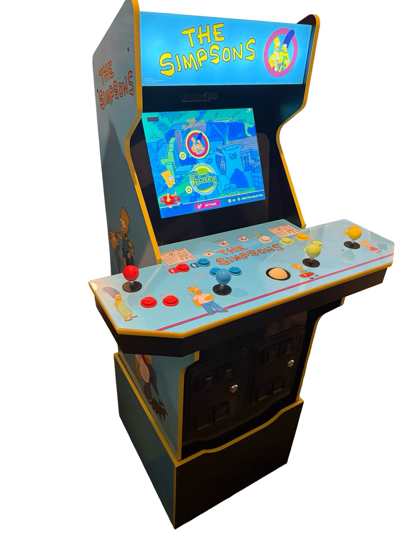 The Simpsons Arcade 1up Bowling Game