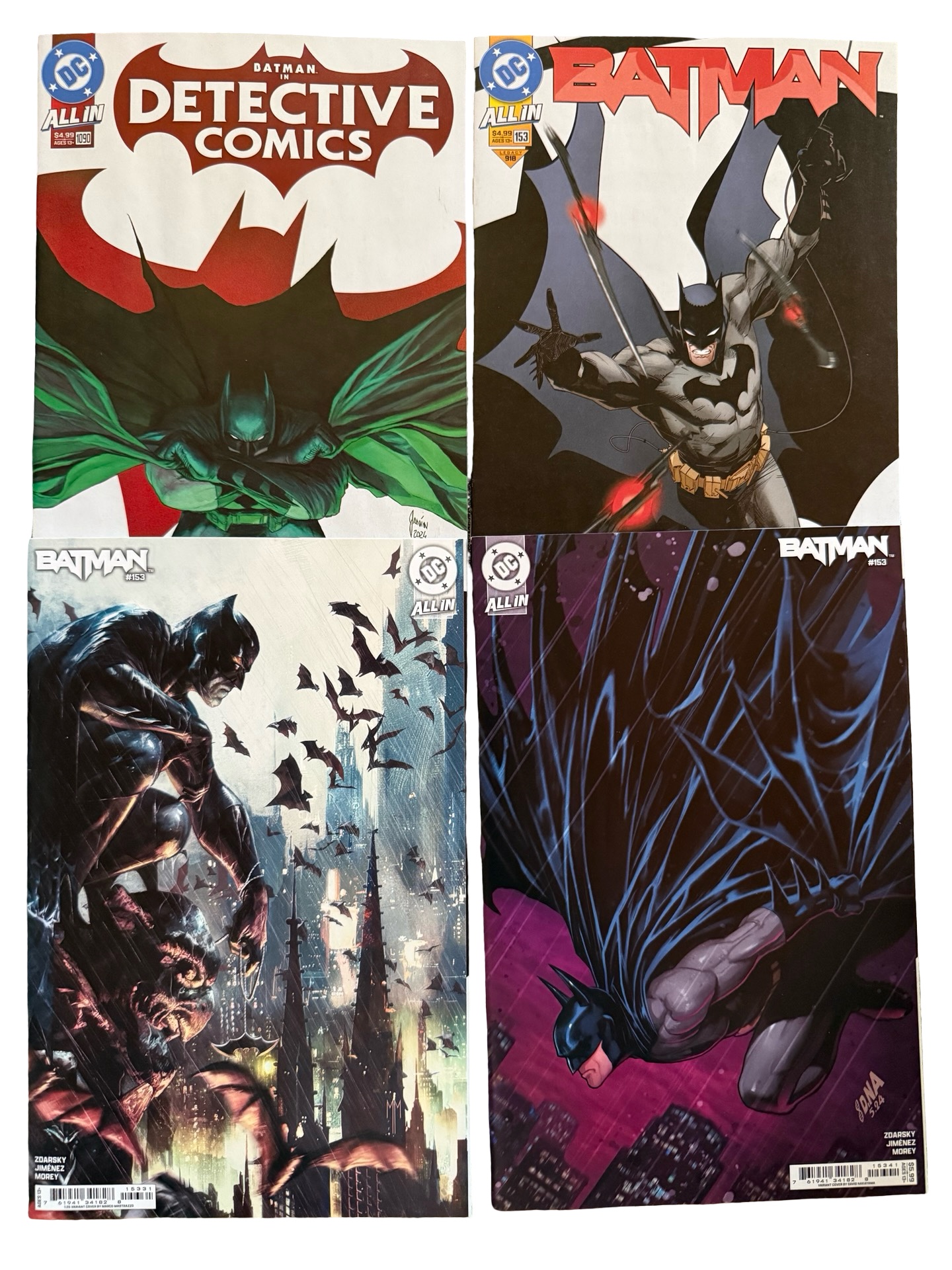 All In DC Comics - Batman #153, Batman #153, Batman #153 & Detective Comics #1090