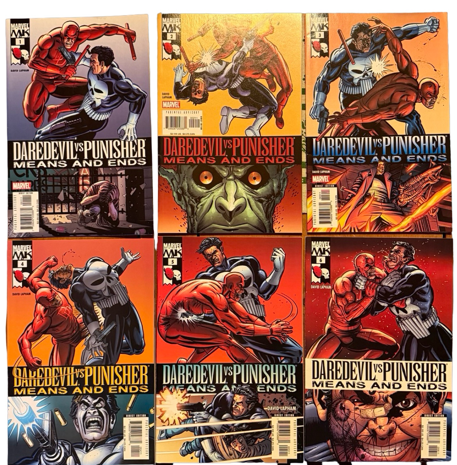 Daredevil vs. Punisher Means & Ends - Issues 1-6 - 2005