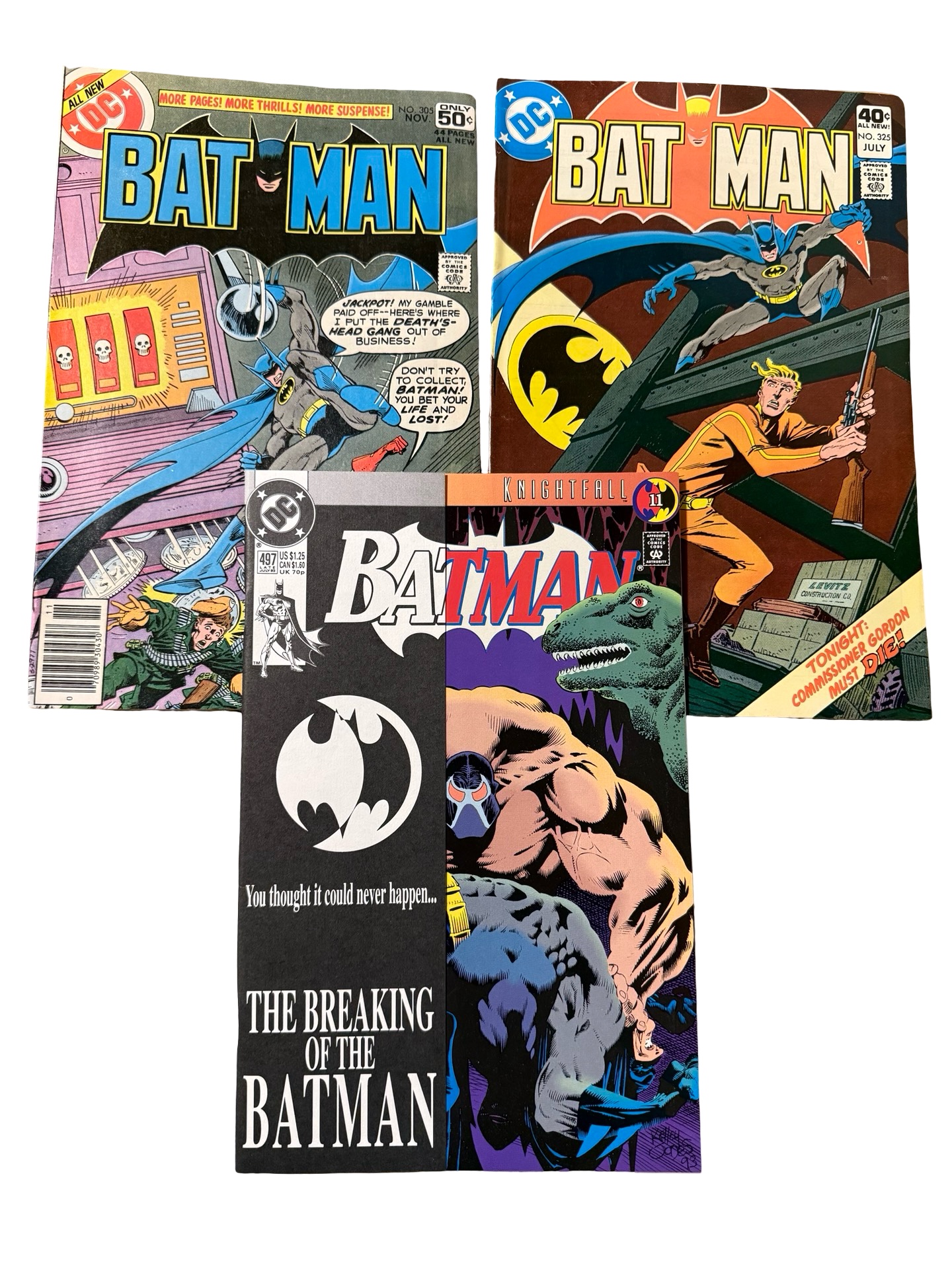 Batman #305, #325, #497 - DC Comics