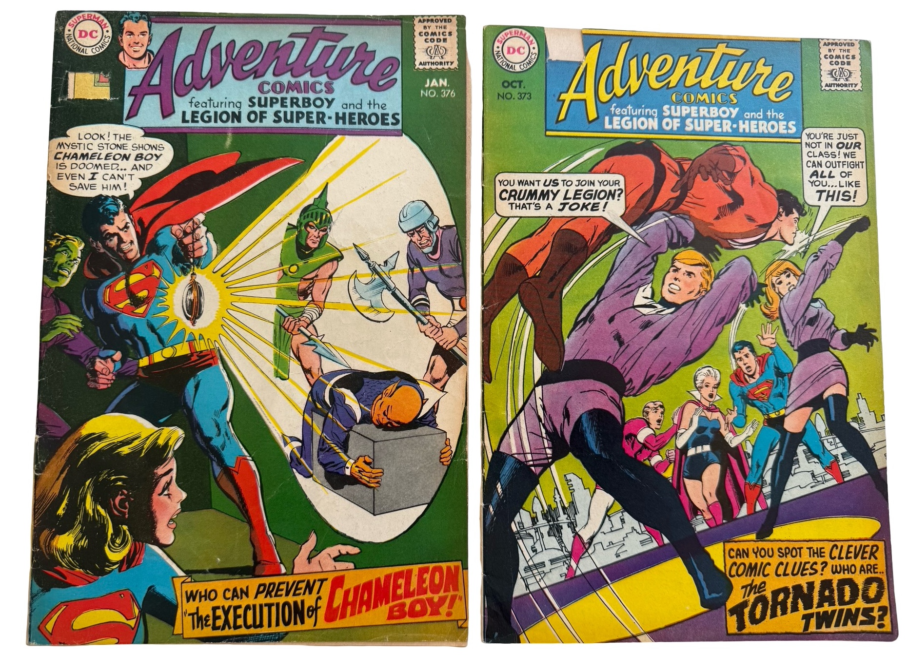 Adventure Comics #373 & #376