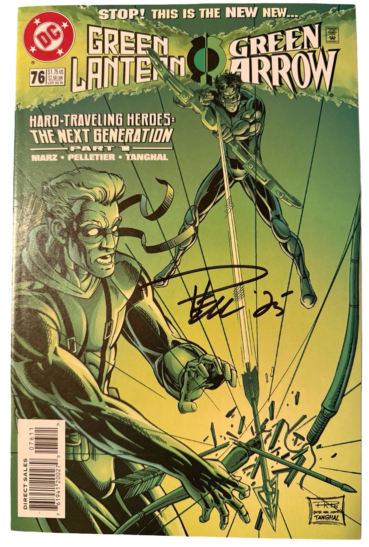 Green Lantern #76 - Signed by Paul Pelletier